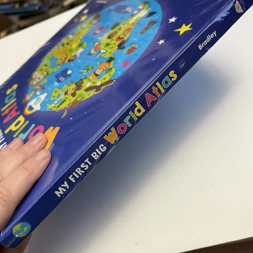 My First Big World Atlas Lap Size Board Book Educational Childrens Book